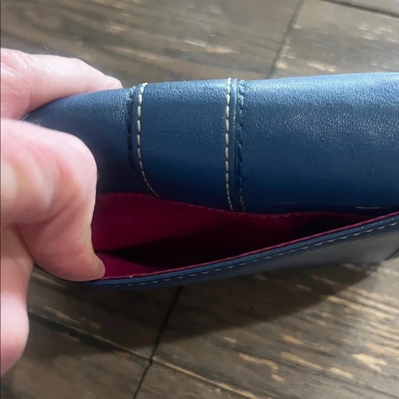 Coach Navy Hamilton leather wallet - Picture 7 of 8